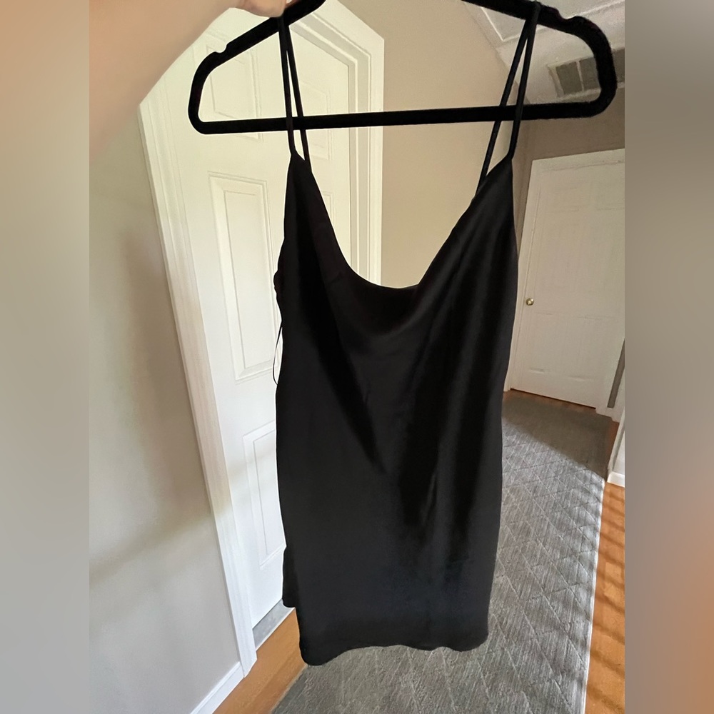 NWT Pacsun mini black slip dress size medium women’s